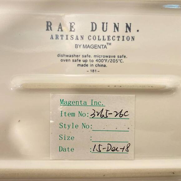 NWT RAE DUNN Baking Loaf Pan Dish Thanksgiving Pilgrim Fall Hat dec-2018 - Picture 3 of 6